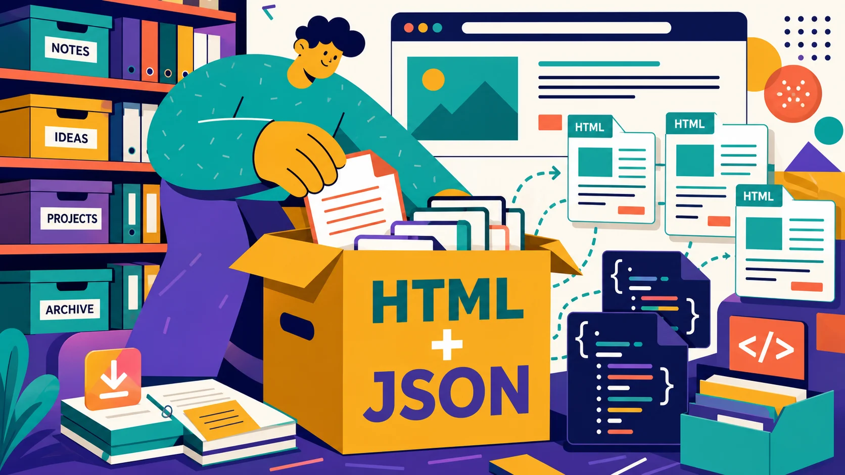 幕布导出HTML和JSON